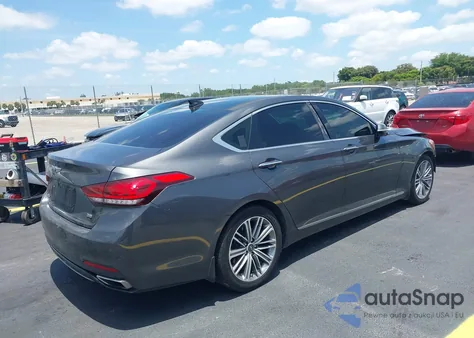 2018 Genesis G80 3.8 из США, поврежденный, VIN KMHGN4JE6JU269143